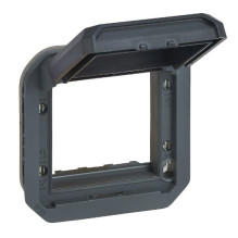 Top 1-way frame with cover PLEXO Legrand 069830L (anthracite color)