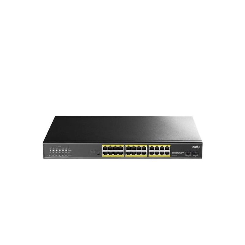 24 prievadų komutatorius CUDY GS1028PS2 (Nevaldomas, PoE)