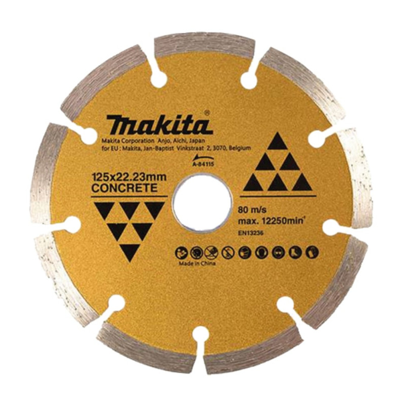 Diamond cutting disc Makita A-84115 (125mm, for concrete and tiles)