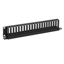 Cable management panel-comb 19" 1U LK-CM-0041 (horizontal, 24 compartments)