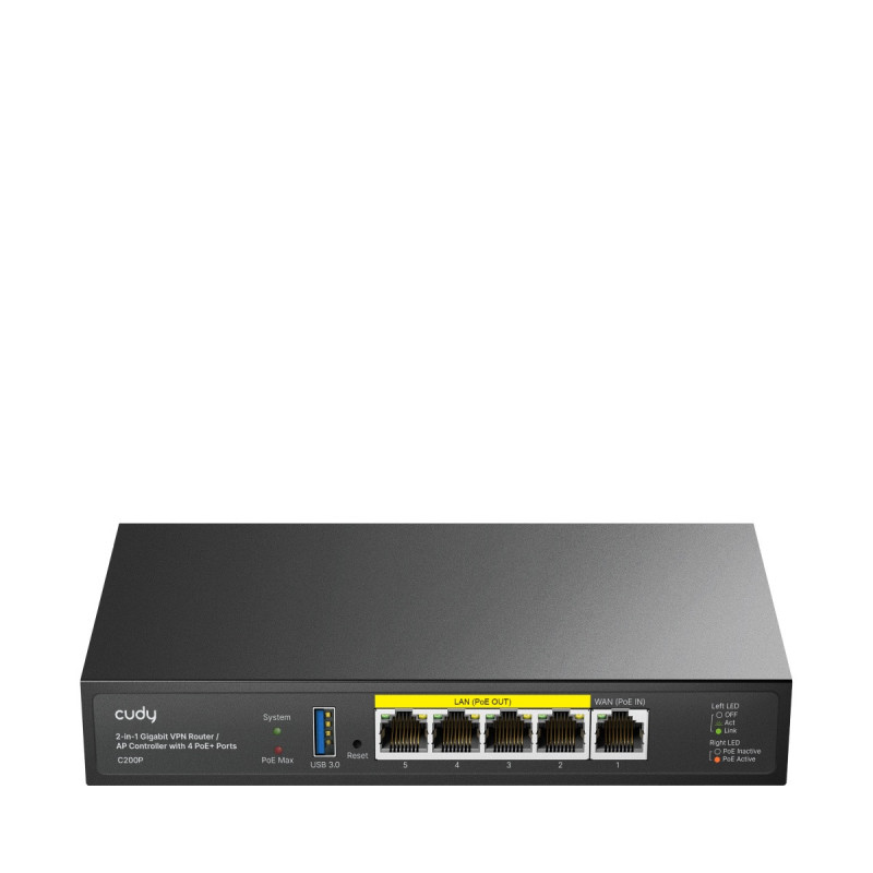 VPN Router and AP Controller Cudy C200P
