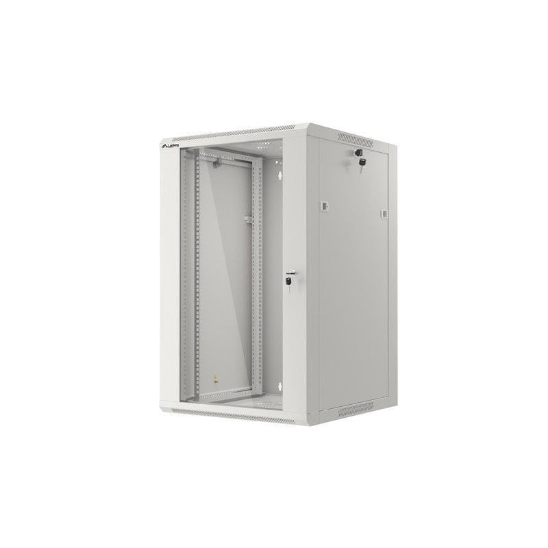 19'' wall-mounted switch cabinet 18U 600x600x903.50mm (gray, unassembled, IP20) ASP2-6618