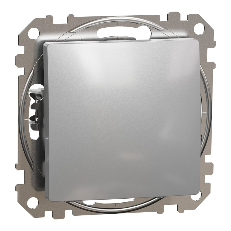 1-key cross switch Schneider Electric Sedna Design SDD113107 (aluminum)