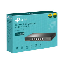 TP-LINK 5 prievadų 2.5G stalinis komutatorius su 4 prievadų PoE++ TP-LINK 5 prievadų 2.5G stalinis komutatorius su 4 prievadų PoE++