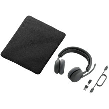 LOGITECH Zone Wireless 2 ES for B - Ausinės - Grafito spalvos - Bluetooth / Laidinės - EMEA28i-935 - A00197, Komandos