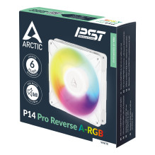 Korpuso ventiliatorius 140 mm P14 PRO reversinis / A-RGB baltas ACFAN00324A Arctic