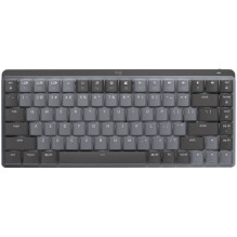 LOGITECH MX mechaninė mini „Bluetooth“ klaviatūra su apšvietimu – grafito spalvos – JAV tarptautinė – lytėjimo funkcija