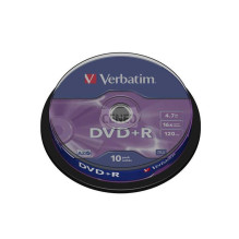Kompaktiniai diskai DVD+R Verbatim, 4,7 GB, 10 vnt. Kompaktiniai diskai DVD+R Verbatim, 4,7 GB, 10 vnt.