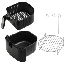 Namų ir virtuvės prietaisas - Adler AD 6317 5.5L Be aliejaus oro keptuvė 12 virimo programų Juoda