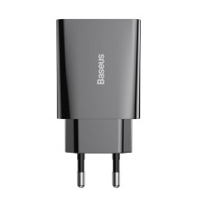 Įkroviklis - Baseus Speed Mini 20W USB-C PD Greitas Įkroviklis, 3A, Juodas
