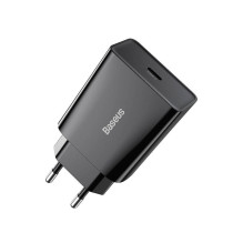 Įkroviklis - Baseus Speed Mini 20W USB-C PD Greitas Įkroviklis, 3A, Juodas