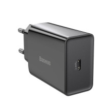 Įkroviklis - Baseus Speed Mini 20W USB-C PD Greitas Įkroviklis, 3A, Juodas