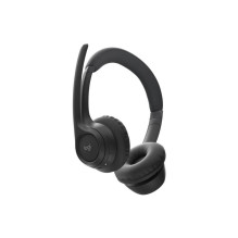 Headphones - Logitech Zone 305 Wireless Headphones, Noise Cancelling Microphone, 20H Battery Life, Black