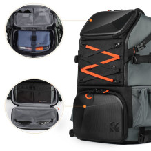 Camera Backpack - KF Concept 2-In-1 33L Capacity With Laptop Pocket Black