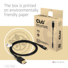 USB-C KABELIS Į DP 1M / M / M CAC-1559 CLUB3D