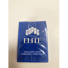Playing Cards - Copag Elite Poker Size Jumbo Index 100% PVC 63.5x88.9mm Blue Playing Cards - Copag Elite Poker Size Jumbo Index 100% PVC 63.5x88.9mm Blue