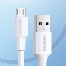 Ugreen US289 60143 micro USB / USB-A laidas 2m - baltas