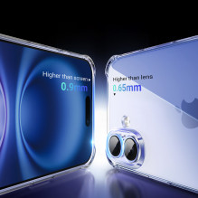 „Ugreen Bright Cushion CA101“ dėklas, skirtas „iPhone 16 Plus“ – skaidrus