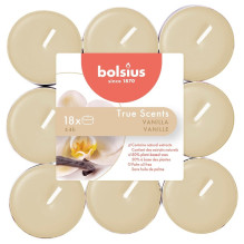 Žvakė, aromatinė Bolsius Vanilės kvapo, 4 h, 18 vnt. Žvakė, aromatinė Bolsius Vanilės kvapo, 4 h, 18 vnt.