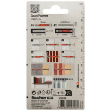 Pin Fischer DuoPower, 65 mm x 8 mm, 4 Pin Fischer DuoPower, 65 mm x 8 mm, 4