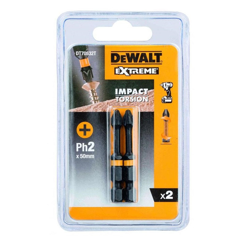 Atsuktuvo antgalis DeWalt PH2, 2 vnt.