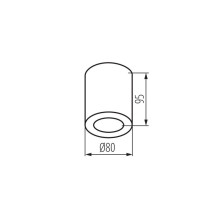Luminaire Kanlux SANI, black Luminaire Kanlux SANI, black