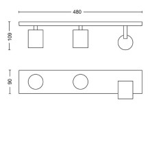 Luminaire Philips RUNNER, directing, 3x20 W Luminaire Philips RUNNER, directing, 3x20 W