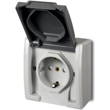 Kištukinis lizdas ELEKTRO-PLAST AQUANT, IP55 Kištukinis lizdas ELEKTRO-PLAST AQUANT, IP55