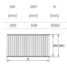 Inspection chamber pipe D300 mm 3.00 m Inspection chamber pipe D300 mm 3.00 m