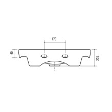 WASHBASIN RIVA55 FOR CABINET SA55-3