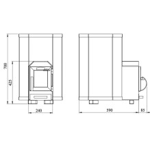 Kietojo kuro saunos krosnelė STOVEMAN 13LS, 15,4 kW