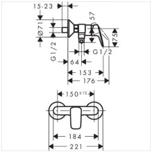 Hansgrohe Logis 71600000 Shower Mixer Hansgrohe Logis 71600000 Shower Mixer
