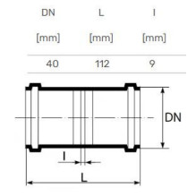 Joint PP D40 white Joint PP D40 white