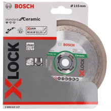 Deimantinis pjovimo diskas BOSCH X-LOCK 125x1,6x7 mm Deimantinis pjovimo diskas BOSCH X-LOCK 125x1,6x7 mm