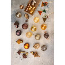 Eglutės žaisliukai 142508, 6 cm, stiklas