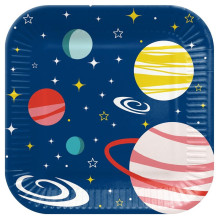 Vienkartinės lėkštės PAW Space, 23 cm, 8 vnt.