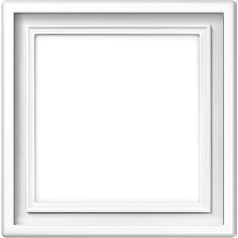 Vienvietis rėmelis LIREGUS MODERN, matinės baltos spalvos