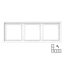 Trivietis rėmelis LIREGUS MODERN, matinės baltos spalvos