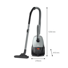 Dulkių siurblys, PHILIPS, Įėjimo galia 850 W, Dulkių talpa 3 L, Cilindrinis dulkių siurblys, Valymo tipas: Sausas, Dulki