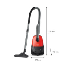 Dulkių siurblys, PHILIPS, Įėjimo galia 800 W, Dulkių talpa 3 L, Cilindrinis dulkių siurblys, Valymo tipas: Sausas, Dulki