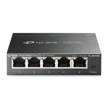 Tinklo Jungiklis - TP-Link 5-Port Gigabit Easy Smart Switch, VLAN, QoS, Web Management - Juoda Tinklo Jungiklis - TP-Link 5-Port Gigabit Easy Smart Switch, VLAN, QoS, Web Management - Juoda