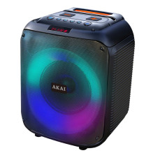 Nešiojamas Garsiakalbis - AKAI ABTS-V30 400W Maksimali Galia, Bluetooth 5.0, 3600 mAh Baterija Juoda