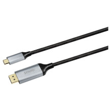 USB Laidas - Savio CL-208 USB 3.2 Gen 1 32.4 Gbit / s 2 m Juodas, Pilkas