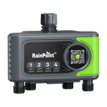 Laistymo Valdiklis - RainPoint WiFi 4-Zonų Laistymo Valdiklis Su Oro Sąlygų Automatinimu - Juodas