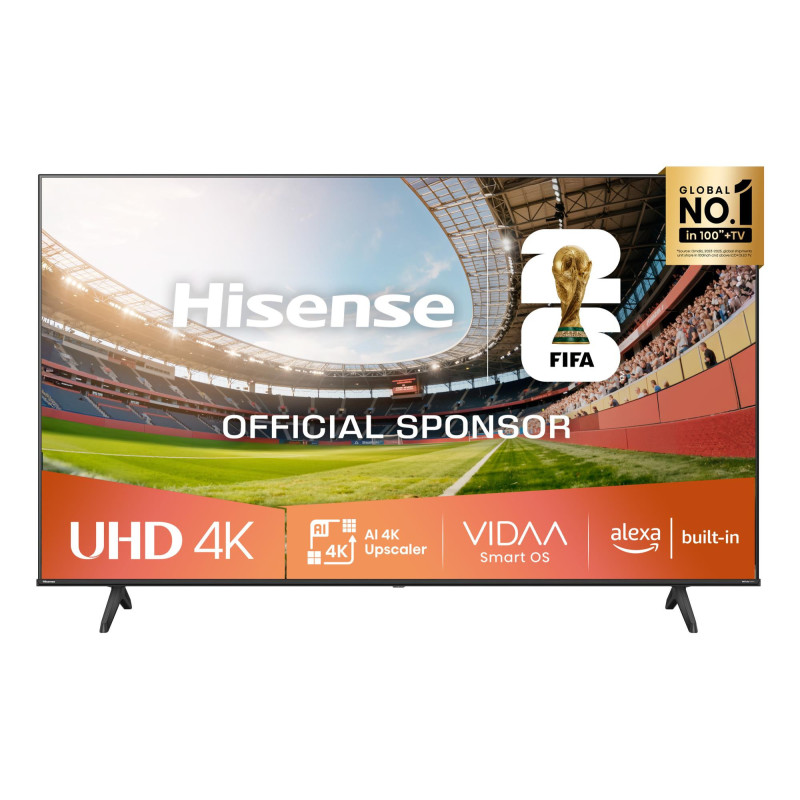 TV Set, HISENSE, 58 ", 4K Ultra HD, 3840 x 2160 pixels, Flat, 16:9, LED, 58A6Q
