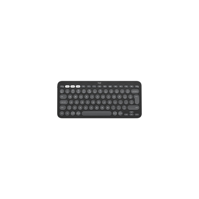 Klaviatūra „Logitech Pebble Keys 2 K380s“, grafito spalvos