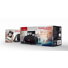 Portable Speaker, GEMBIRD, Black, AUX in Yes, 3.5 mm connector Yes, Bluetooth Yes, Wired &amp; Wireless, 5 W, SPK-BT-17,