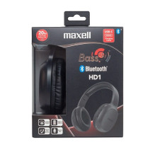 Bluetooth Headphones - Maxell HD1 Bass Black Bluetooth Headphones - Maxell HD1 Bass Black