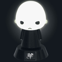 Paladone VOLDERMORT kūdikio naktinė lemputė, pastatoma, juoda, balta