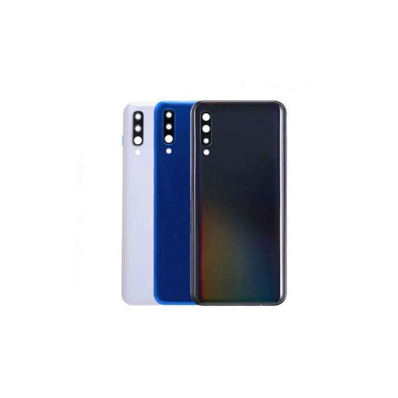 Back cover for Samsung A505 A50 / White / (with camera glass) HQ